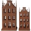 Clayre & Eef 6Y5791 Décoration Maison Lot de 2 Métal Marron Vintage Style Campagne