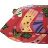 Clayre & Eef KT021.428 Housse de coussin 44x44 cm Rouge Design de Noël