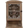 Clayre & Eef 50812 Armoire murale marron 32x15x54 cm Vintage façade en verre