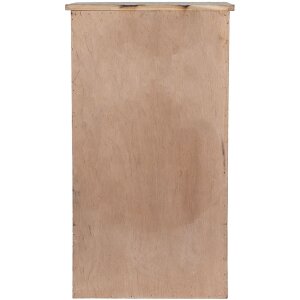 Clayre & Eef 5H0732 Armoire murale Étagère murale style campagnard blanc marron 33x25x61 cm