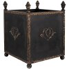 Clayre & Eef 5Y1293 Set de 2 pots de fleurs style baroque noir fer intérieur