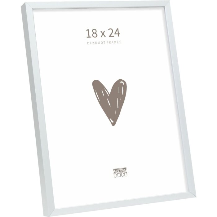 Deknudt S029D1 Cadre photo simple 18x24 cm aluminium mat argenté
