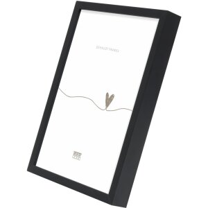 Cadre Photo Deknudt S029S2 Aluminium Mat Noir 18x24 cm