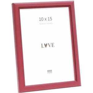 Deknudt S236F4 Cadre photo rouge bois 10x15 cm style...