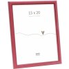 Deknudt Cadre photo rouge bois 15x20 cm style rustique