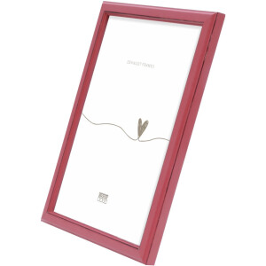 Cadre Photo Deknudt S236F4 Rouge Bois 20x30 cm Style Rustique