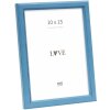 Cadre Photo Deknudt S236F6 Bleu Bois 10x15 cm Style Rustique