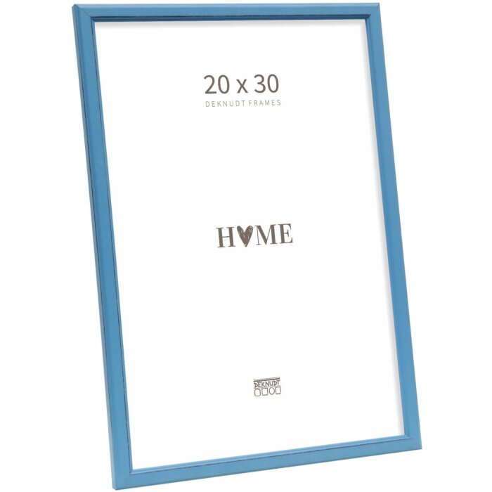 Deknudt S236F6 Cadre photo bleu bois 20x30 cm style rustique