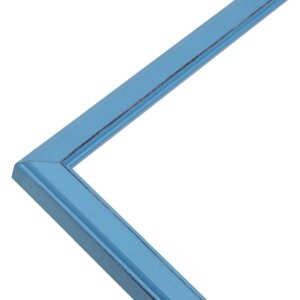 Deknudt S236F6 Cadre photo bleu bois 20x30 cm style rustique