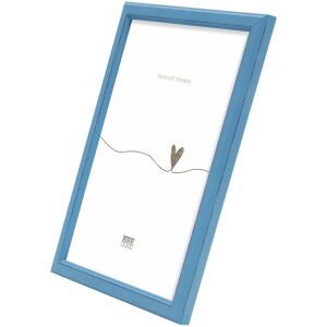 Deknudt S236F6 Cadre photo bleu bois 20x30 cm style rustique