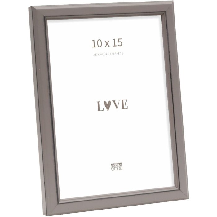 Deknudt S236F7 Cadre photo gris bois 10x15 cm style rustique