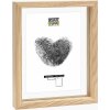 Deknudt S68SG3 Cadre photo en verre avec bordure bois effet flottant 15x20 cm