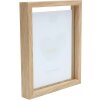 Deknudt S68SG3 Cadre photo en verre avec bordure bois effet flottant 15x20 cm