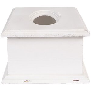 Boîte à mouchoirs Clayre & Eef 6H2396 Blanc Bois 28x16x10 cm Style Vintage