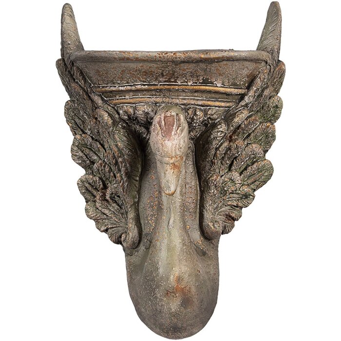 Clayre & Eef 6MG0112 Décoration Pot de fleurs brun vert 30x15x43 cm Style baroque