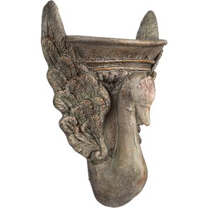 Clayre & Eef 6MG0112 Décoration Pot de fleurs brun vert 30x15x43 cm Style baroque