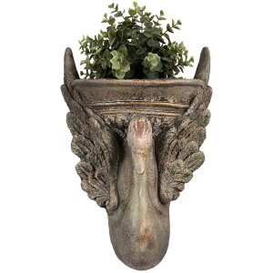 Clayre & Eef 6MG0112 Décoration Pot de fleurs brun vert 30x15x43 cm Style baroque