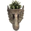 Clayre & Eef 6MG0112 Décoration Pot de fleurs brun vert 30x15x43 cm Style baroque