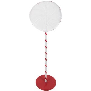 Clayre & Eef 6Y5733 Décoration Lollipop Rouge Blanc 40x30x120 cm