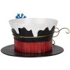 Clayre & Eef - Décoration Hut en métal Ø22 x 12 cm Noir, Bleu, Or