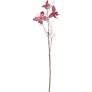 Clayre & Eef 50810 Décoration Branche avec papillons rose 14x5x85 cm