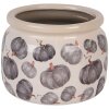 Clayre & Eef 6CECSP0001L Pot de fleurs en céramique Beige Gris Ø 20x15 cm style rustique