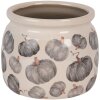 Clayre & Eef 6CECSP0001M Pot de fleurs en céramique Beige Gris Ø 16x13 cm style rustique