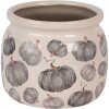 Clayre & Eef 6CECSP0001M Pot de fleurs en céramique Beige Gris Ø 16x13 cm style rustique