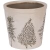 Clayre & Eef 6CENPT0001L Décoration Pot de fleurs beige-vert Ø 17x16 cm