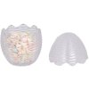 Clayre & Eef Bocal de stockage avec couvercle transparent D8 cm x H12 cm style rustique