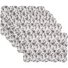 Tableau de six sets de tables Q205.040 Clayre & Eef blanc brun 48x32 cm style campagne