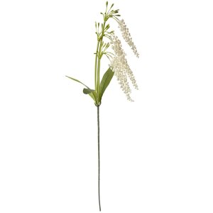Branche de décoration Clayre & Eef fleur blanc vert 82 cm plastique artificiel