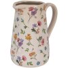 Clayre & Eef Vase Décorative Beige Floral 21x15x23 cm Céramique