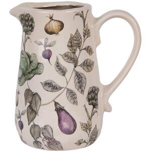 Clayre & Eef Pot décoratif motif légumes 16x12x18 cm