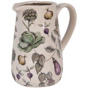 Clayre & Eef Pot décoratif motif légumes 16x12x18 cm