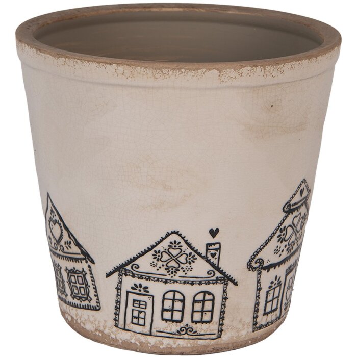 Clayre & Eef 6CE2123XL Pot de Fleurs Décoration Ø 21x20 cm