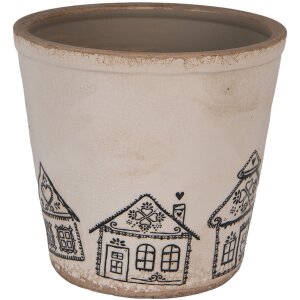 Clayre & Eef 6CE2123XL Pot de Fleurs Décoration Ø 21x20 cm