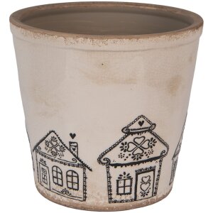 Clayre & Eef 6CE2123XL Pot de Fleurs Décoration Ø 21x20 cm