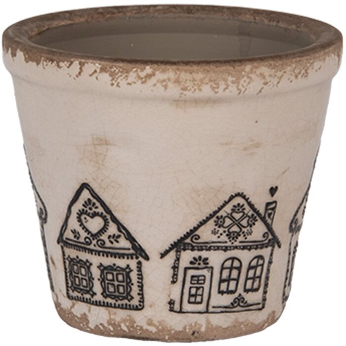 Clayre & Eef 6CE2123XS Pot de Fleurs Décoratif Ø 8x7 cm
