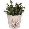 Clayre & Eef Pot de fleur décoratif motif cerf 15x14 cm