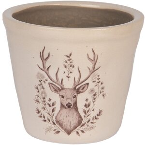 Clayre & Eef Pot Decoratif Cerf Ø 12x11 cm