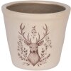 Clayre & Eef Pot Decoratif Cerf Ø 12x11 cm