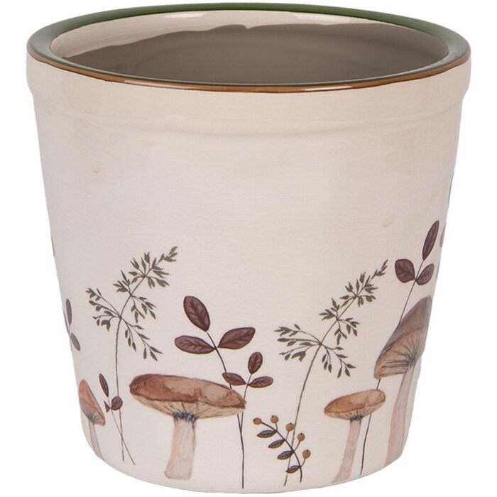 Clayre & Eef 6CELFJ0001M Pot de Fleurs Décoratif Ø 15x14 cm