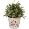Clayre & Eef 6CELFJ0001S Pot Décoration Ø 12x11 cm