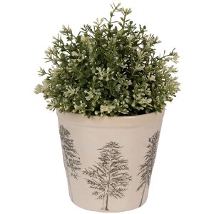 Clayre & Eef 6CENPT0001M Pot Décoration Ø 15x14 cm
