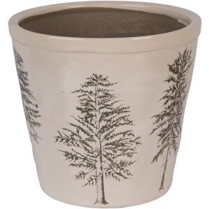 Clayre & Eef 6CENPT0001XL Pot Décoration Ø 21x20 cm