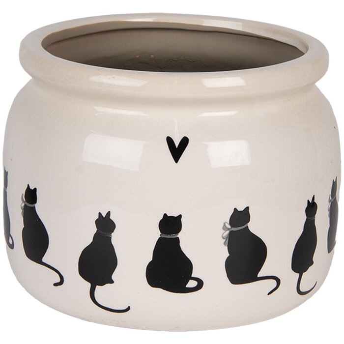 Clayre & Eef Pot de fleurs décoratif Ø 20x15 cm