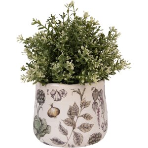 Clayre & Eef 6CETKG0001S Pot de Fleurs Beige Ø14x12 cm Céramique