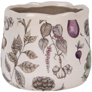 Clayre & Eef 6CETKG0001S Pot de Fleurs Beige Ø14x12 cm Céramique