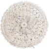 Clayre & Eef Applique murale Ø62 cm Gris Blanc Style ancien Fer E27